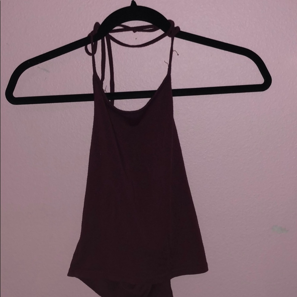 Tie up halter top